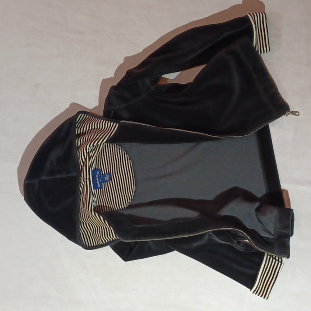 Charter Club Plush Velour Zip-up Hooded Jacket